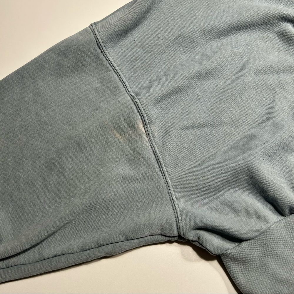 Aritzia TNA Blue Airy AF Fleece Cropped Hoodie Women’s Size Medium - Picture 3 of 10